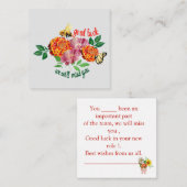 幸運を祈恋しく思る ノートカード (正面/裏面)