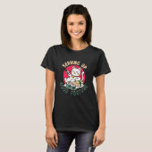 幸運を運ぶかわいい寿司まねき猫 Tシャツ (正面フル)