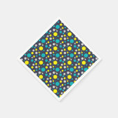 幸運カラフルな泡 スタンダードカクテルナプキン (角)