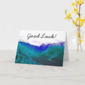 幸運カード-グレーシャー国立公園の写真 カード (黄色い花)