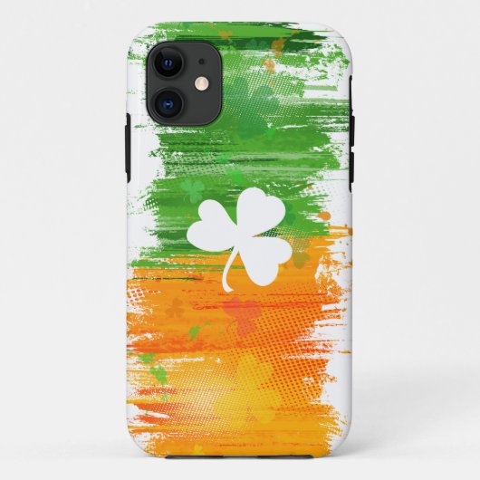 幸運クローバーとインクのライトパディ Case-Mate iPhoneケース (裏面)