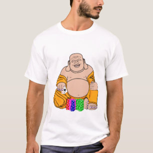 幸運テキサス州はそれらをトランプのポーカーの仏の破片の積み重ね握り Tシャツ