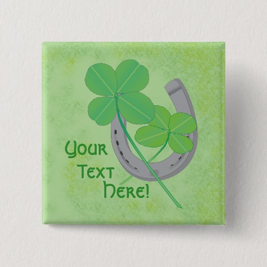 幸運ボタン 缶バッジ (正面)