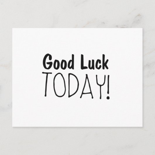 "幸運今日"の勇気付けられるカード ポストカード (正面)