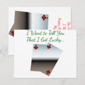 幸運得なグリーティングカード ノートカード (正面/裏面)