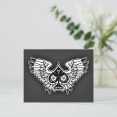 幸運怒な羽付きスペード#7 ポストカード (スタンド正面)