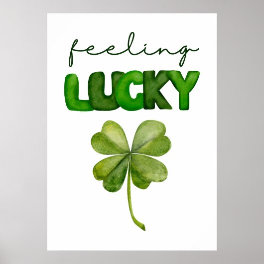 幸運感じな ポスター (正面)