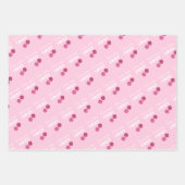 幸運感じな、幸運な女の子、幸運な女の子名門私立校風の。 ラッピングペーパーシート (正面3)