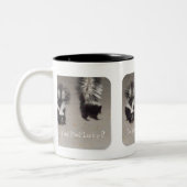 幸運感じますか。 ツートーンマグカップ (左)