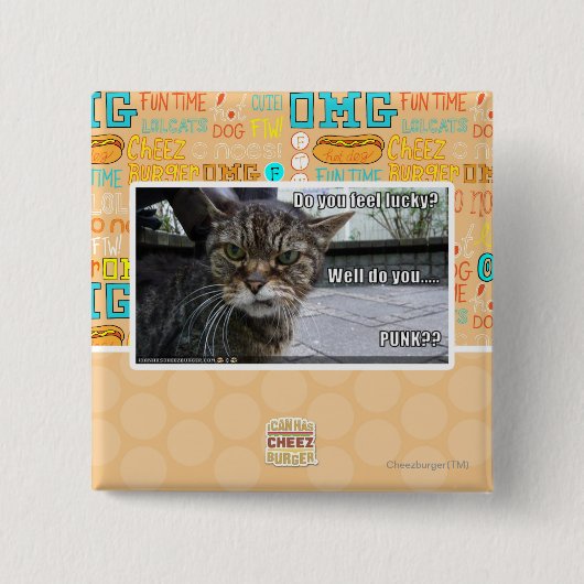 幸運感じますか。 缶バッジ (正面)