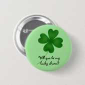 幸運気のあるそぶりをしたの魅力 缶バッジ (正面&裏面)