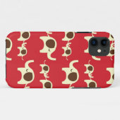 幸運象のチェリーレッドのiPhone 5Sの場合の皮 Case-Mate iPhoneケース (裏面(横))