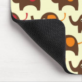 幸運象パターンプリント マウスパッド (コーナー)