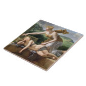 幸運1801年の子供(キャンバスの油) タイル (側面)