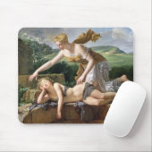 幸運1801年の子供(キャンバスの油) マウスパッド (マウス)