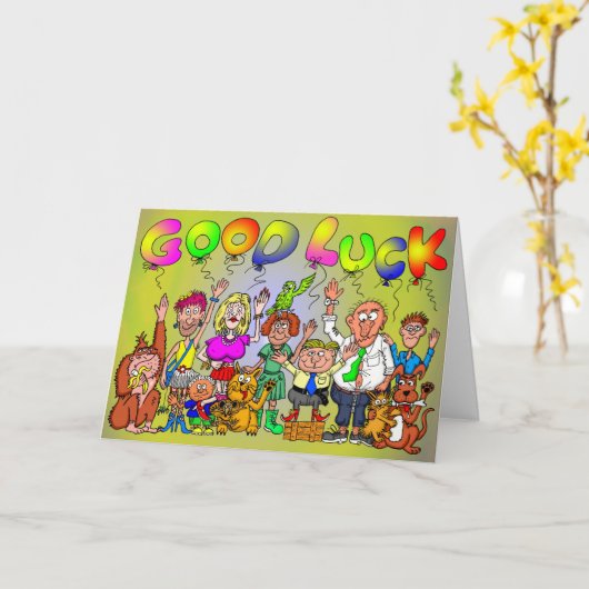 幸運 カード (黄色い花)