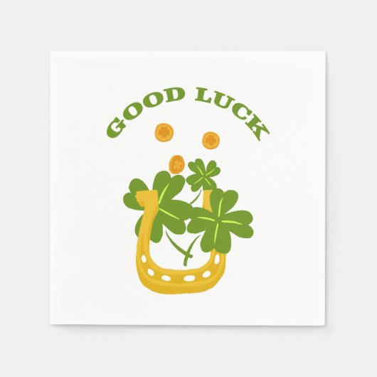 幸運 スタンダードカクテルナプキン (正面)