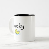 幸運 ツートーンマグカップ (正面左)