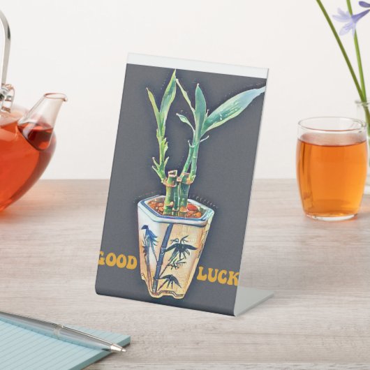 幸運 台座サイン (インサイチュ)