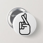 幸運 缶バッジ (正面&裏面)