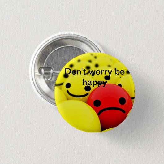 幸運 缶バッジ (正面&裏面)