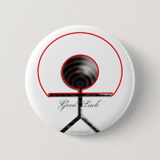 幸運 缶バッジ (正面)