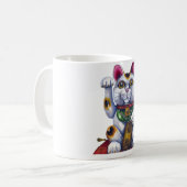 幸運Maneki Neko コーヒーマグカップ (正面左)