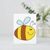 幸飛んでいる福なミツバチ ポストカード (スタンド正面)