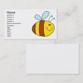 幸飛んでいる福なミツバチ 名刺 (正面/裏面)