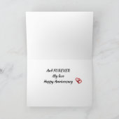 幸**記念日**常に永遠の愛 カード (内部)