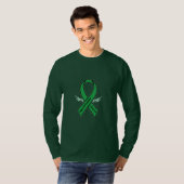 幹細胞の生存者の認識度のリボン Tシャツ (正面フル)