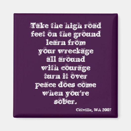 幹線道路に行く マグネット (正面)