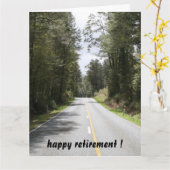 幹線道路 カード (黄色い花)