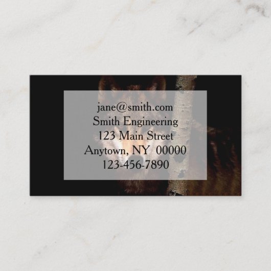 『幻の狼』 名刺 (正面)