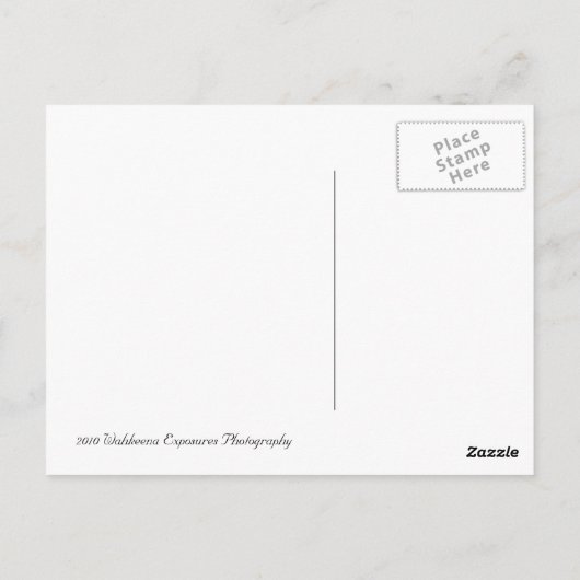 幻の船とクレーター湖 ポストカード (裏面)