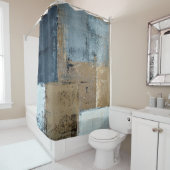 「幻の」中立抽象美術 シャワーカーテン (インサイチュ)