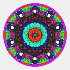 幻カラフル想曼荼羅 ラウンドシール