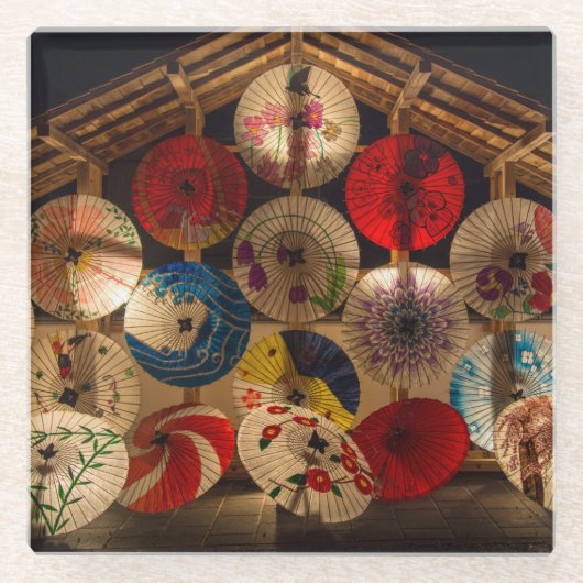 幻光のパラソル ガラスコースター (正面)