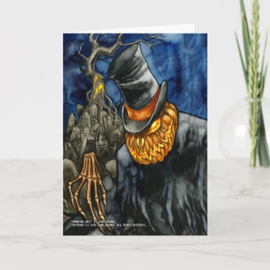 幻影のジャックの挨拶状 カード (正面)