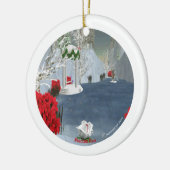 幻影のバラのオーナメント セラミックオーナメント (左)