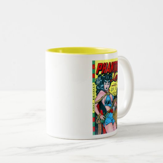 幻影の女性コーヒー・マグ ツートーンマグカップ (正面右)