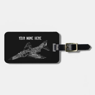 幻影の戦闘機(超音速航空機)のパイロット ラゲッジタグ