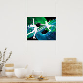 幻惑姿スカッターアイススケートで滑る ポスター (キッチン)