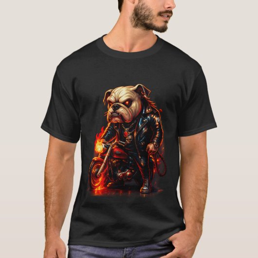 幻想のサムライ動物Tシャツ - クリムゾン・ウォリアー・ベア Tシャツ (正面)