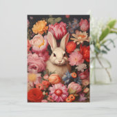 幻想のビンテージウサギ春の花 シーズンカード (スタンド正面)