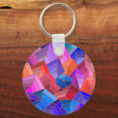 幻想の山々が空から見える キーホルダー (正面)