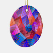 幻想の山々が空から見える セラミックオーナメント (右)