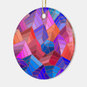 幻想の山々が空から見える セラミックオーナメント (左)