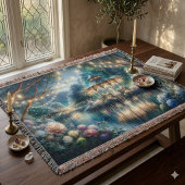 幻想の庭園の物見やぐら・黄昏の反映 スローブランケット