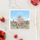 幻想の恐竜 スタンダードカクテルナプキン (インサイチュ)